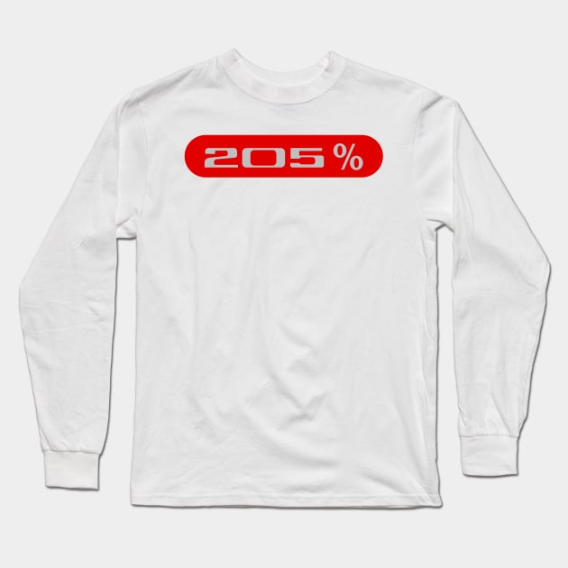 205% Long Sleeve T-Shirt by JPA-Graphisme